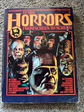 Horrors From Screen to Scream Vintage Movie Guide 1975 Avon Books